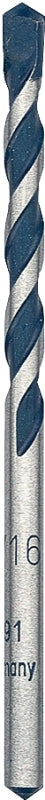 Bosch BlueGranite Turbo HCBG03T Hammer Drill Bit, 3/16 in Dia, 4 in OAL, Milled Flute, 2-Flute, 3/16 in Dia Shank