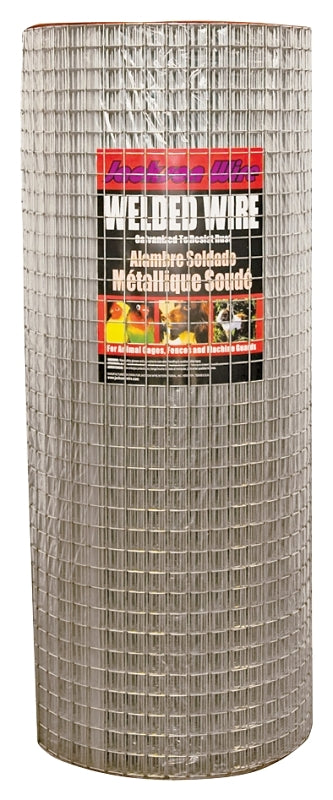 Jackson Wire 10 04 36 14 Welded Wire Fence, 100 ft L, 24 in H, 1 x 2 in Mesh, 14 Gauge, Galvanized