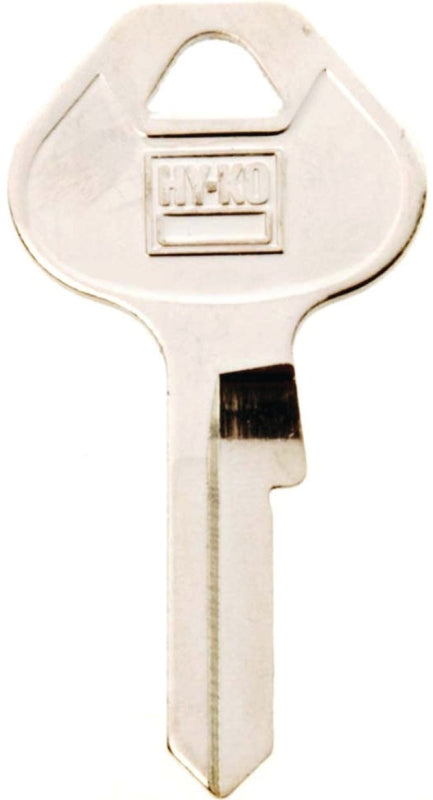 Hy-Ko 11010M19 Key Blank, Brass, Nickel, For: Master Locks and Padlocks