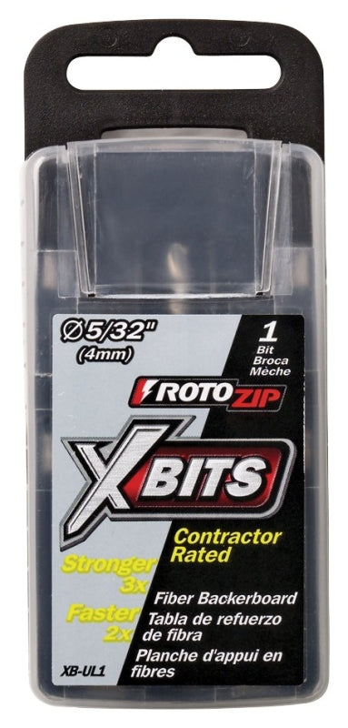Rotozip XB-UL1 Underlayment Bit, 5/32 in Dia, 2-1/2 in L, 1 in L Flute, 5/32 in Dia Shank, Carbide/Steel
