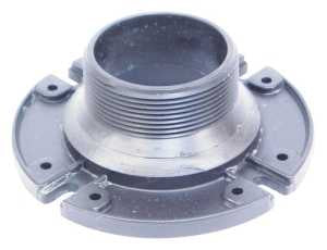 US Hardware P-110C Closet Flange, 3-1/2 in Connection, Male Thread, ABS, Black