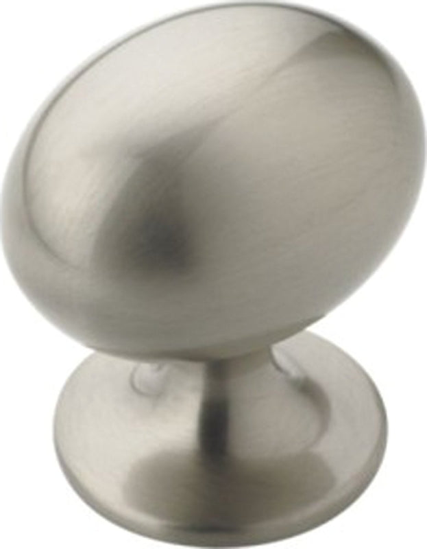 Amerock BP53018G10 Cabinet Knob, 1-3/8 in Projection, Zinc, Satin Nickel