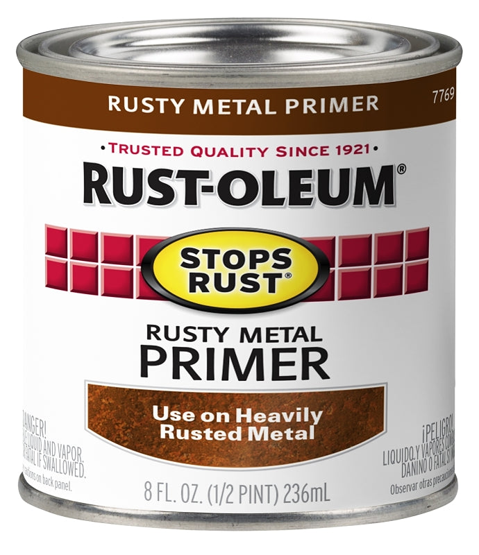 Rust-Oleum 7769730 Primer, Flat, Rusty Metal Primer, 0.5 pt