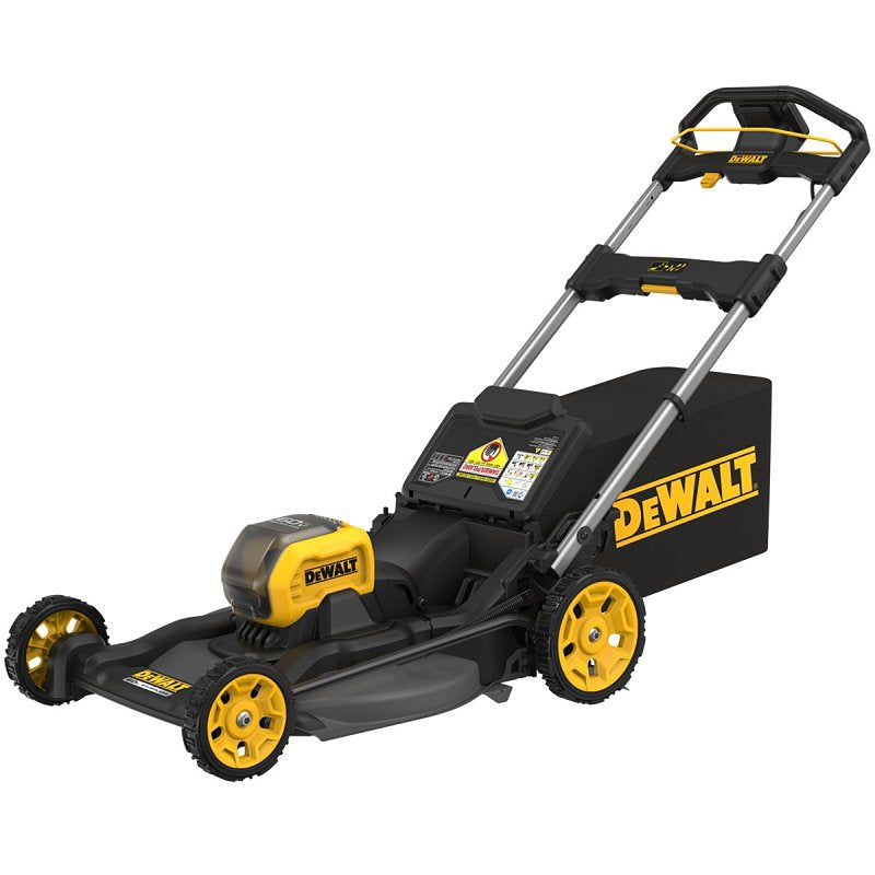 DEWALT DCMWP600X2 Cordless Push Mower Kit, Battery Included, 60 V, Dual Blade, 80 min Battery Run