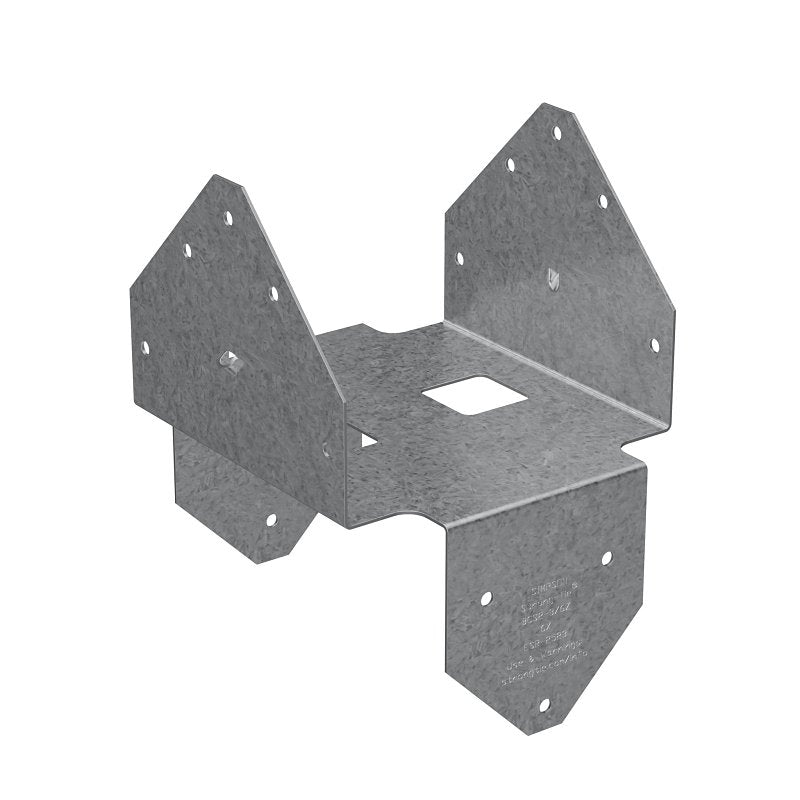 Simpson Strong-Tie BCS BCS2-3/6Z Post Cap, 2 to 3 x 6 in Post/Joist, Steel, ZMAX