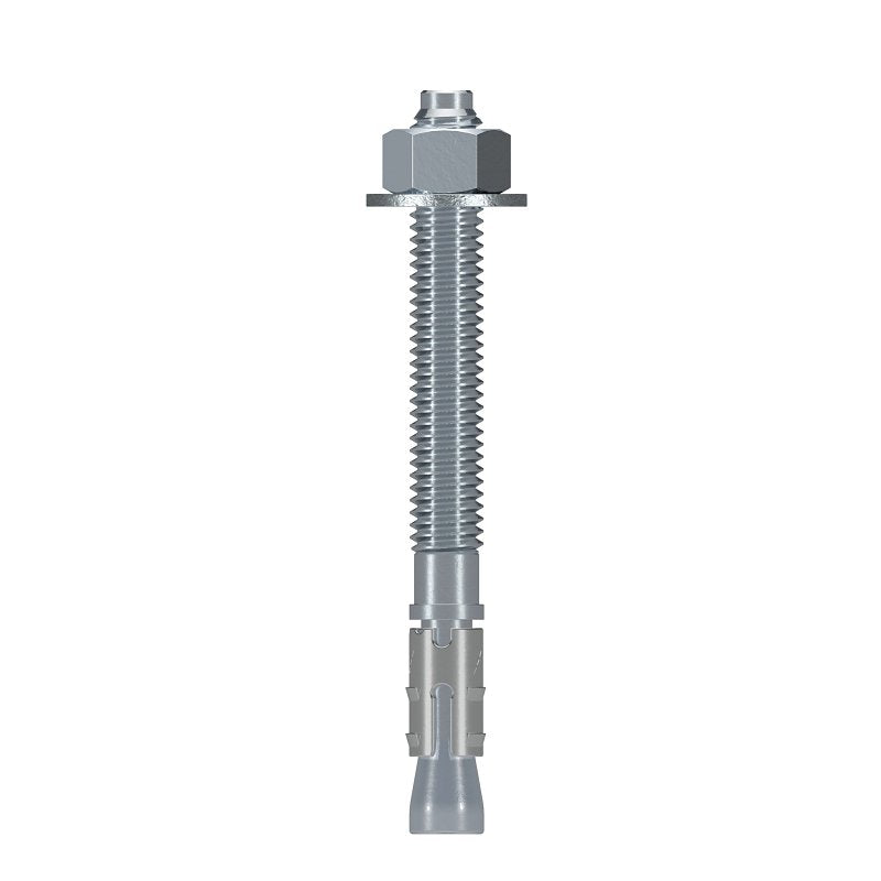 Simpson Strong-Tie Strong-Bolt 2 STB2-37334P1 Wedge Anchor, 3/8 in Dia, 3-3/4 in OAL, Carbon Steel, Zinc