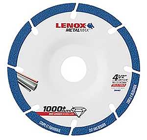 Lenox MetalMax 2044467 Grinding Wheel, 4-1/2 in Dia, 0.05 in Thick, 7/8 in Arbor, Diamond Abrasive