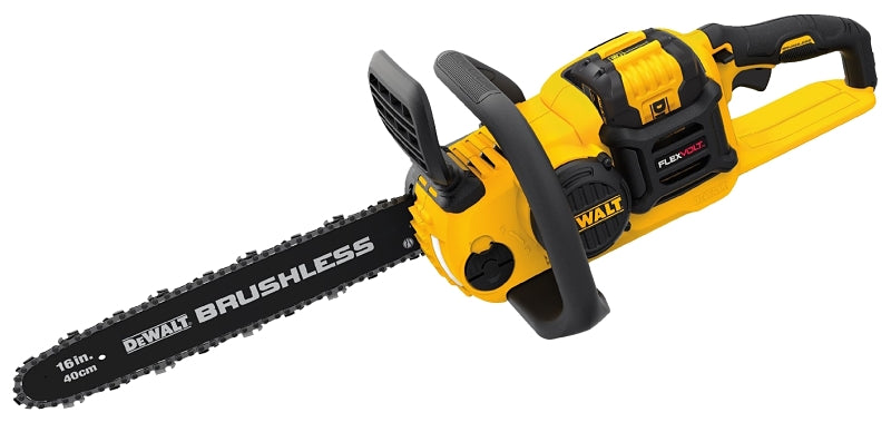 DeWALT DCCS670X1 Brushless Chainsaw Kit, Battery Included, 3 Ah, 60 V, Lithium-Ion, 16 in L Bar, 3/8 in Pitch