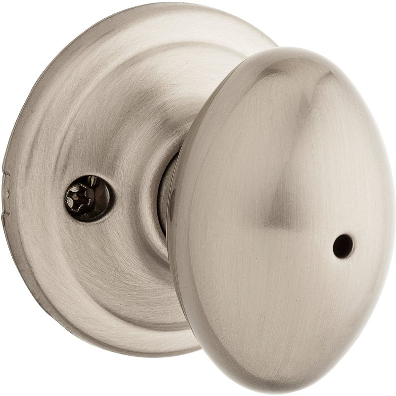 Kwikset Signature Series 730L 15 6AL RCS KI V1 Privacy Door Lock, Laurel, Traditional Design, Knob Handle, Satin Nickel