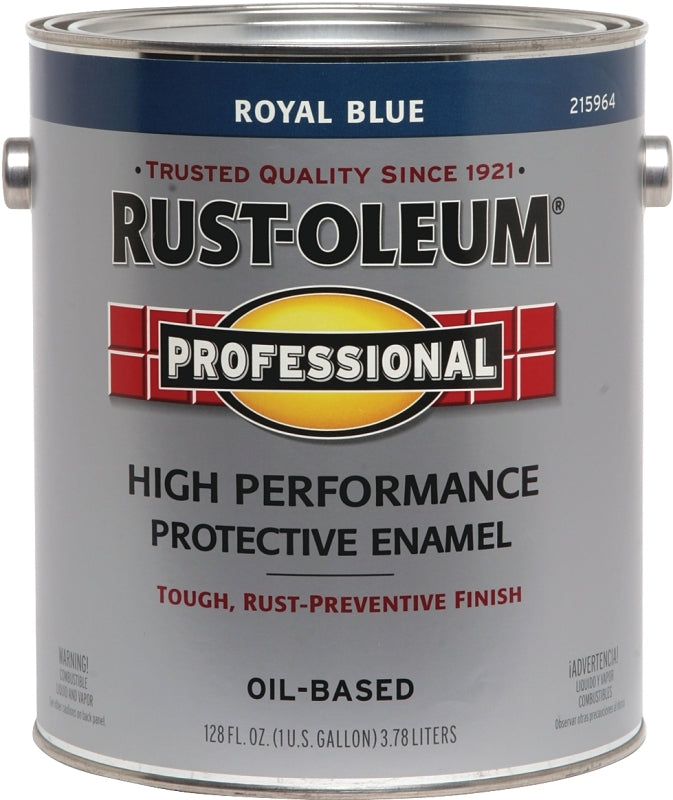 RUST-OLEUM PROFESSIONAL 215964 Protective Enamel, Gloss, Royal Blue, 1 gal Can