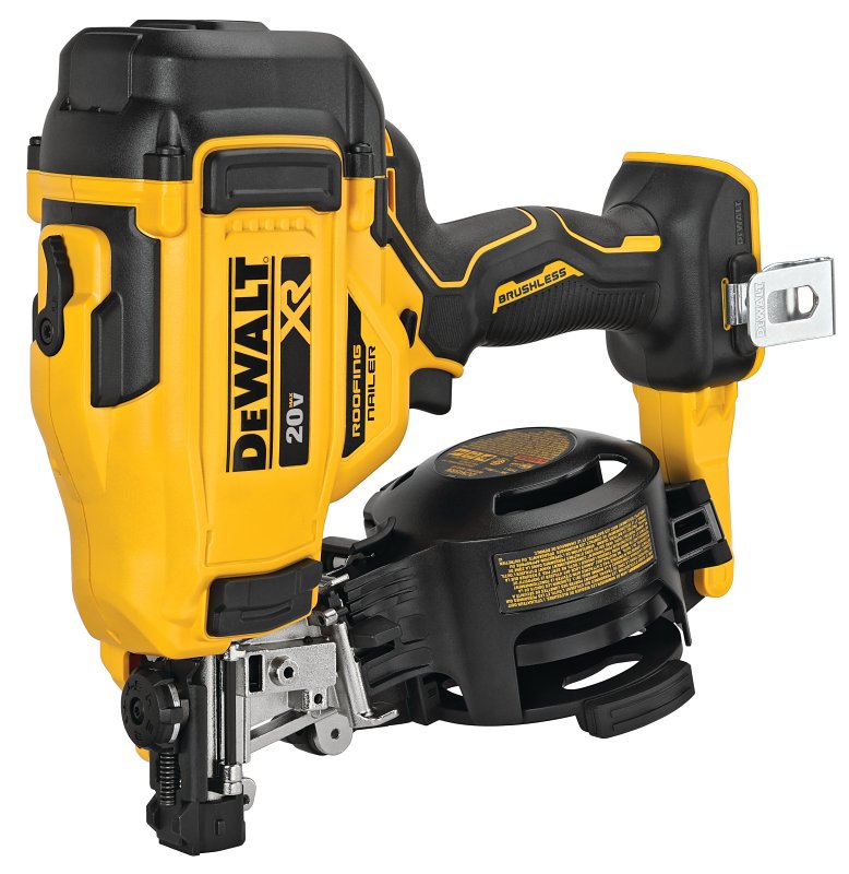 DEWALT DCN45RNB Nailer, Tool Only, 20 V, 2 Ah, 120 Magazine, 15 deg Collation, Wire Collation, Nail Fastener