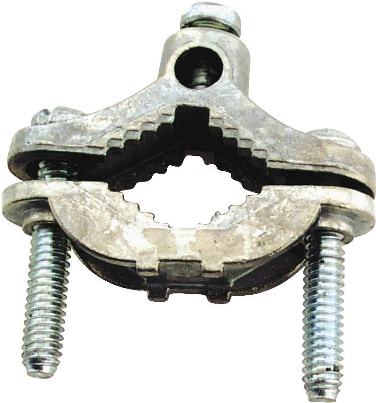 Halex 16010B Ground Clamp, 10 to 2 AWG Wire, Zinc, Zinc