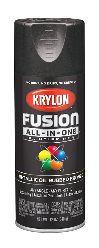 Krylon K02771007 Spray Paint, Oil Rubbed Bronze, 12 oz, Can