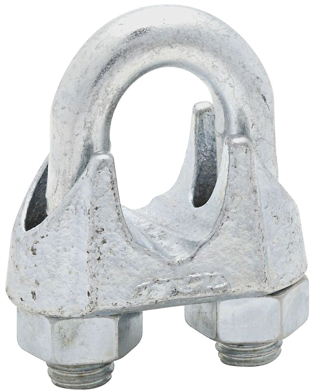 National Hardware 3230BC Series N248-344 Wire Cable Clamp, 3/4 in Dia Cable, 1 in L, Malleable Iron, Zinc