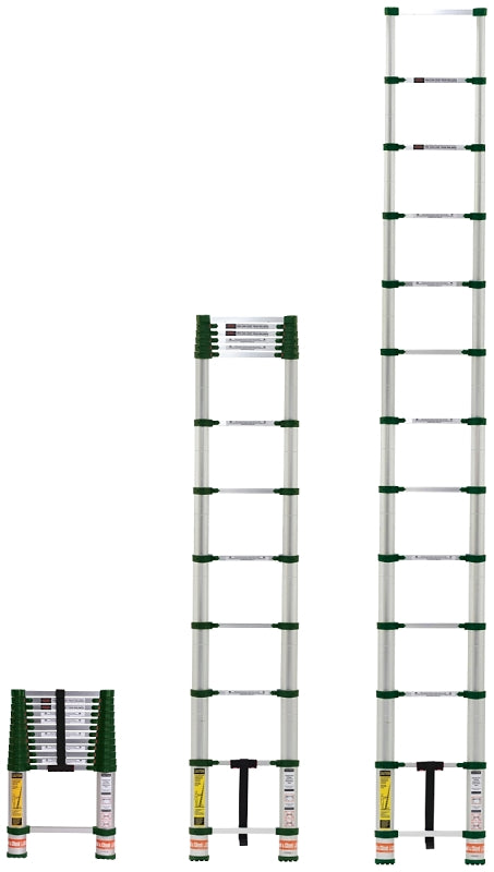 Xtend+Climb Pro Series 780P Telescoping Ladder, 16-1/2 ft Max Reach H, 13-Step, 250 lb, 1-1/2 in D Step, Aluminum