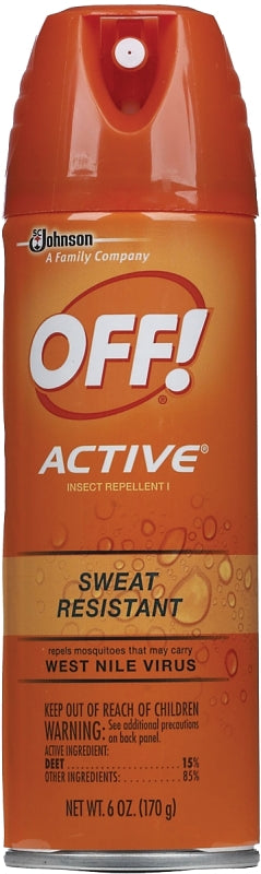 OFF! 01810 Insect Repellent I, 6 oz, Liquid, Clear, Pleasant