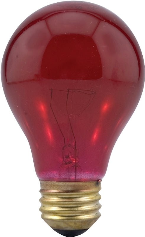 11712 RED COLOR BULB 25W A19