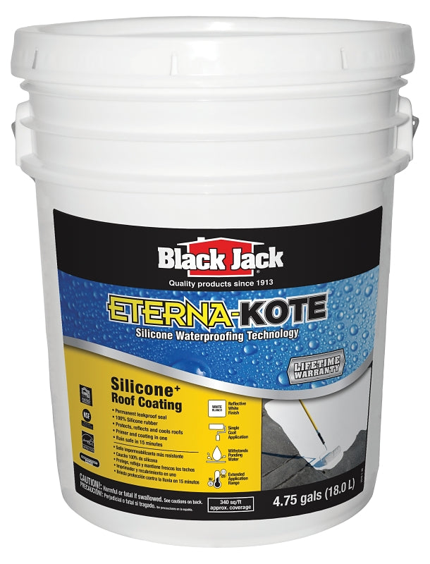 Black Jack 5576-1-30 Roof Coating, White, 5 gal Pack, Liquid