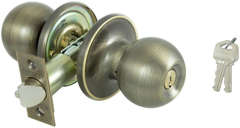 ProSource Entry Knob, Brass, KW1, KA3 Keyway, 3 Grade