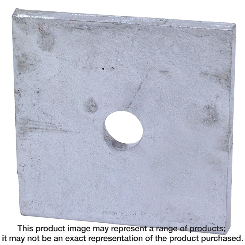 Simpson Strong-Tie BP 1/2-3 Bearing Plate, 3 in L, 3 in W, 3 ga Gauge, Steel