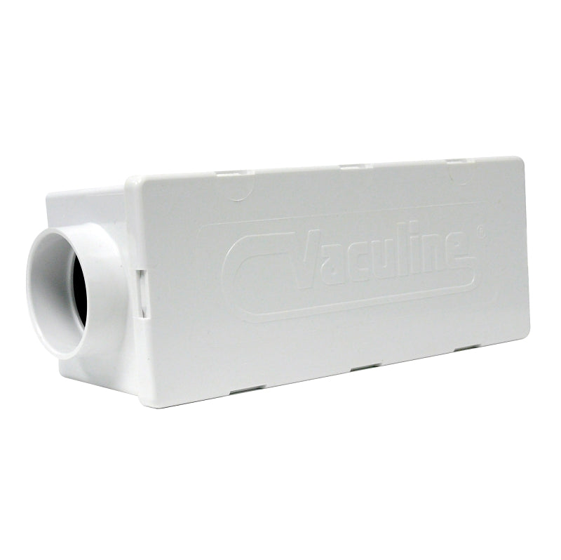 IPEX 201018 Square Muffler, PVC, White, For: Central Vacuum System