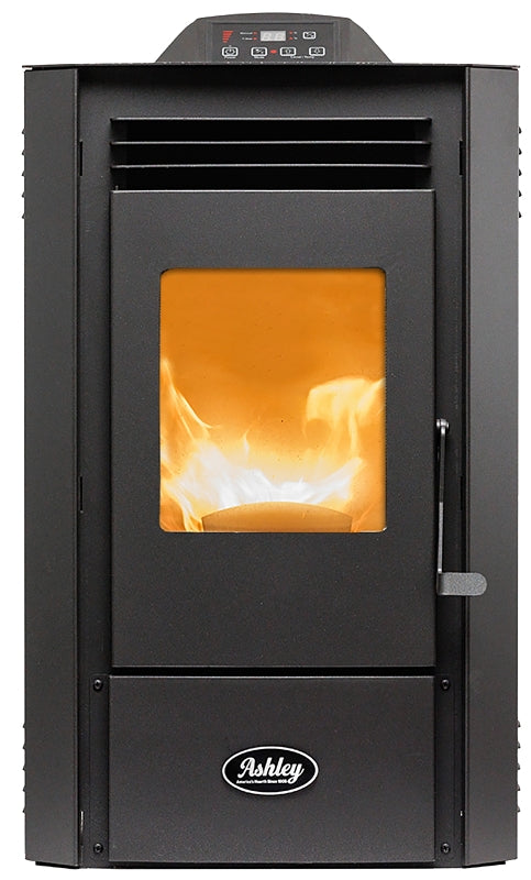 US STOVE AP5613 Pellet Stove, 1300 sq-ft Heating, Black