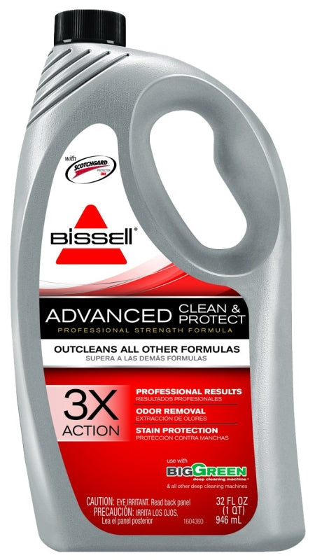 Bissell 49G5 Carpet Cleaner, 32 oz, Bottle, Liquid, Characteristic, Pale Yellow