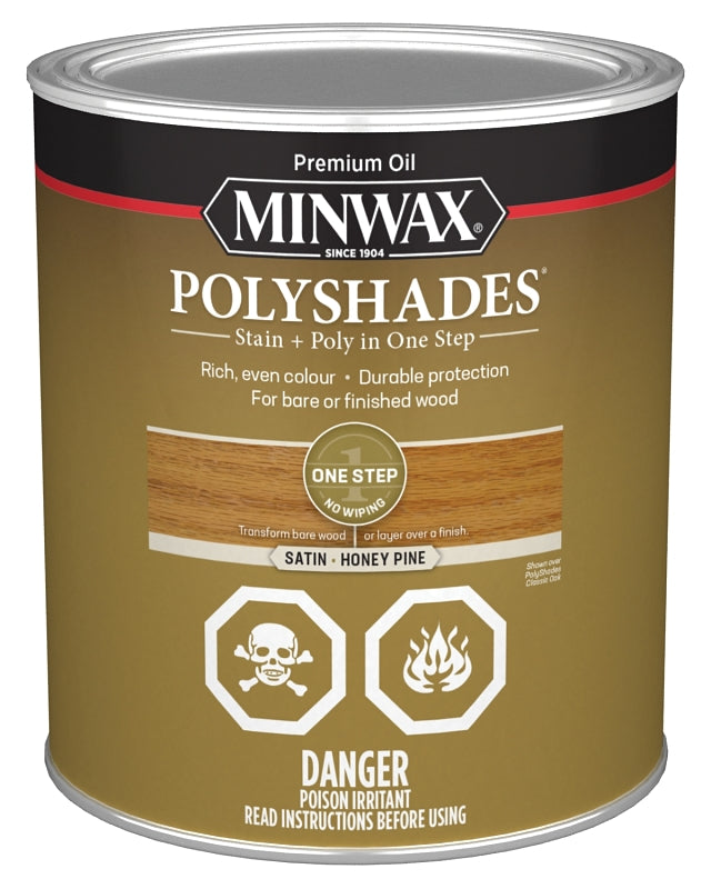 Minwax 33103 Polyshades, Satin, Liquid, Honey Pine, 946 mL