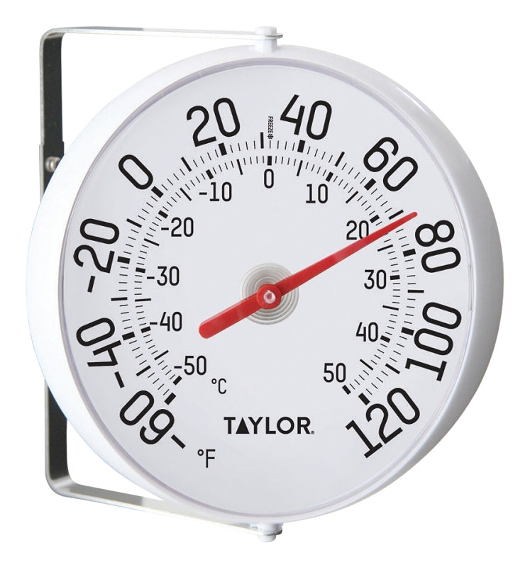 Taylor 5159 Thermometer, Analog, Celsius, Fahrenheit Temperature Sensor, -50 to 50 deg C, -60 to 120 deg F