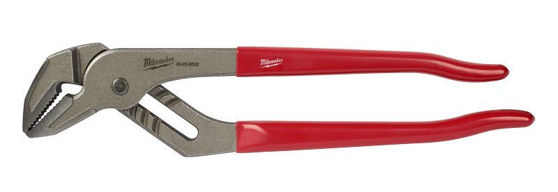 Milwaukee 48-22-6512 Tongue and Groove Plier, 12 in OAL, 2-1/4 in Jaw Opening, Red Handle, Ergonomic Handle