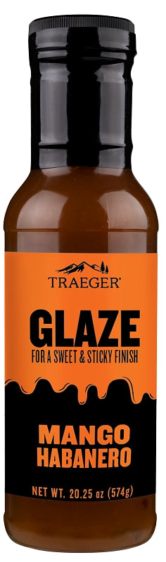 Traeger GLZ002 Barbeque Glaze, Mango Habanero Flavor, 12 oz Bottle