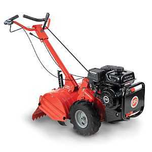 DR TW19018DMN Rototiller, 209 cc Engine Displacement, OHV Engine, 18 in Max Tilling W, Rear Tine, Manual Start