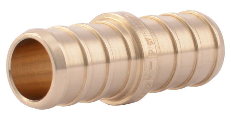 SharkBite UC008LFA10 Coupling, 1/2 in, Barb, Brass, 80 to 160 psi Pressure