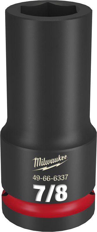 Milwaukee SHOCKWAVE Impact Duty Series 49-66-6340 Deep Impact Socket, 1-1/16 in Socket, 3/4 in Drive, Square Drive