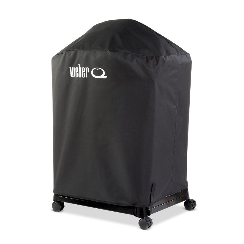 Weber 3400233 Premium Grill Cover, 30 in W, 19.7 in D, 42.8 in H, PET Plastic, Black