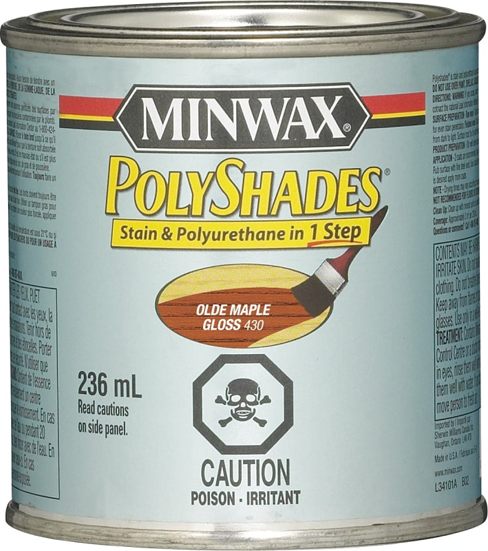 Minwax 343014444 Polyshades, Gloss, Liquid, Olde Maple, 236 mL, Can