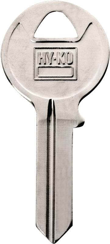 Hy-Ko 11010AMH1 Key Blank, Brass, Nickel, For: American Cabinet, House Locks and Padlocks