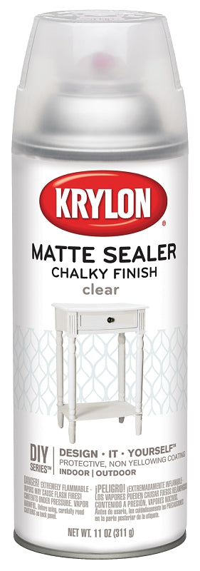 Krylon K04117000 Chalk Spray Paint, Chalk, Clear, 12 oz, Can