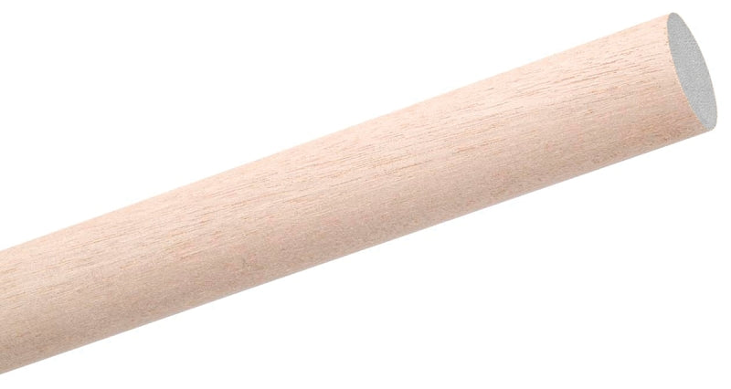 Waddell 6403UB Dowel Rod, 3/16 in Dia, 48 in L, Aspen Wood