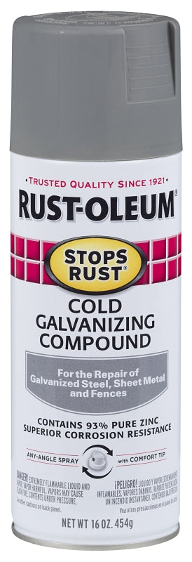 Rust-Oleum 7785830 Galvanizing Compound, Gray, Matte, 16 oz