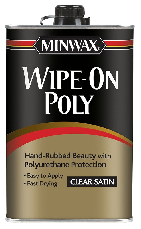 Minwax 60910000 Polyurethane, Liquid, Clear, 1 qt, Can