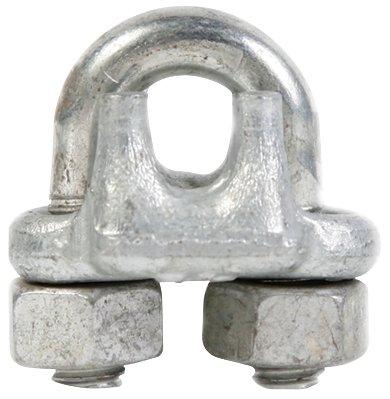 BARON 260-1/16 Wire Rope Clip, 1/16 in Dia Wire Rope, Iron/Steel, Galvanized