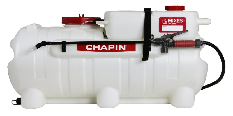 CHAPIN Mixes on Exit 97561 ATV Spot Sprayer, 25 gal Tank, Polyester Tank, 180 in L Hose