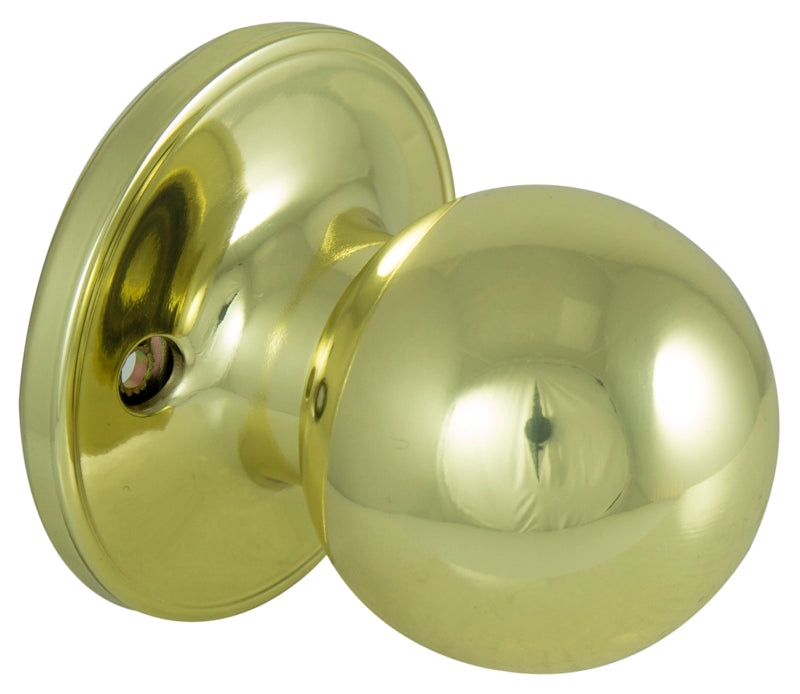ProSource Dummy Knob, T3 Design, 1-3/8 to 1-3/4 in Thick Door, Brass, 65.7 mm Rose/Base