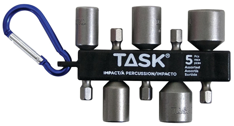 T67395 5PC ASSORTED CARIBINER