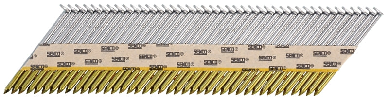 SENCO G524APBXN Collated Nail, 2-3/8 in L, Steel, Bright Basic, Full Round Head, Smooth Shank