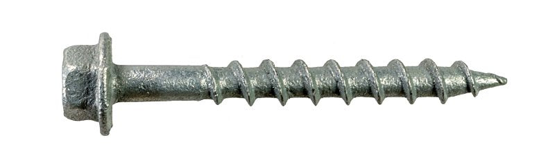 Simpson Strong-Tie Strong-Drive SD SD9212R100-R Connector Screw, #9 Thread, 2-1/2 in L, Serrated Thread, Hex Head