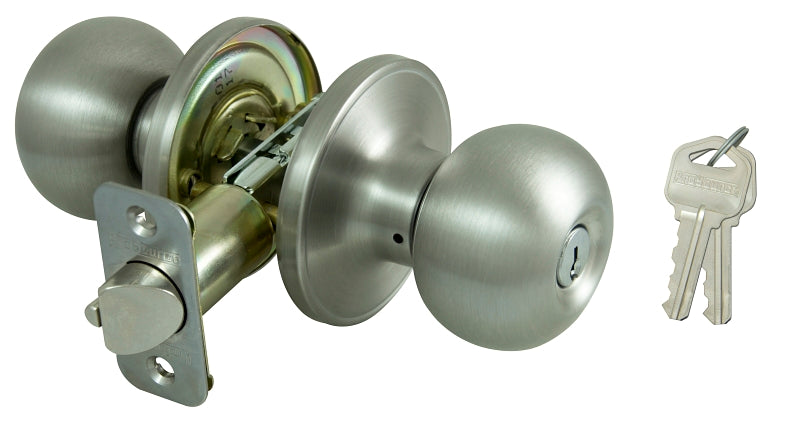 ProSource Entry Knob, Stainless Steel, K3, KW1 Keyway, 3 Grade