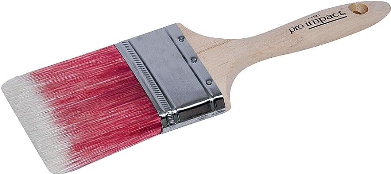 Linzer WC 1160-1.5 Paint Brush, 1-1/2 in W, 2-1/4 in L Bristle, Polyester Bristle, Beaver Tail Handle