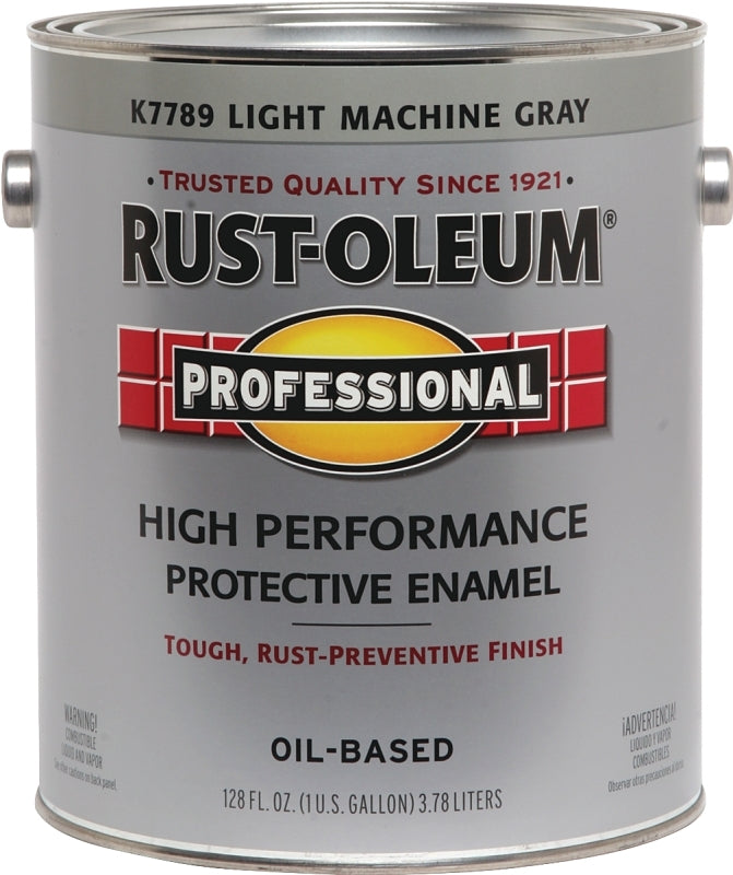 RUST-OLEUM PROFESSIONAL K7789402 Protective Enamel, Gloss, Light Machine Gray, 1 gal Can